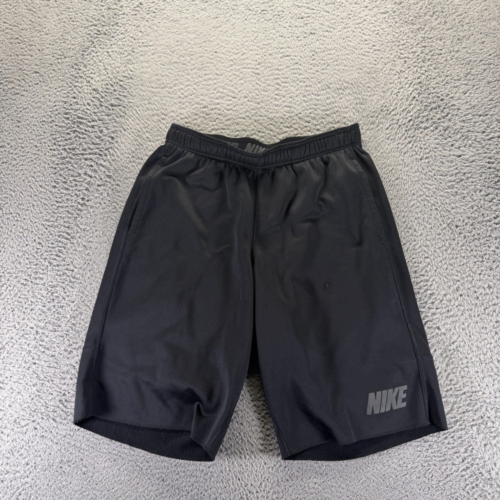 Nike Therma-Fit Shorts Men L‎ Black Sweat Running Jogging Training Fleece Lined